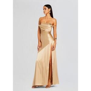 NWT $798 Retrofete Emery Crystal Sequin Embellished  silk maxi dress size Large